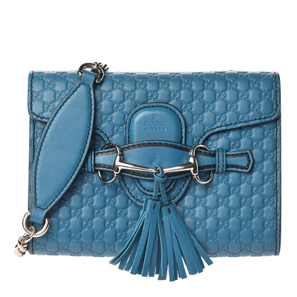 Gucci Microguccissima Mini Emily Shoulder Bag Deep Cobalt 1 of 11