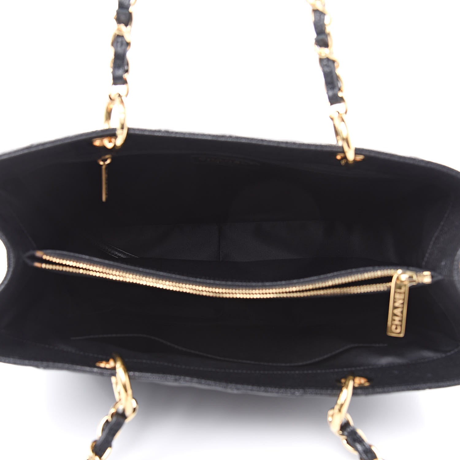 Chanel Caviar Quilted Grand Shopping Tote GST Black 5 of 10