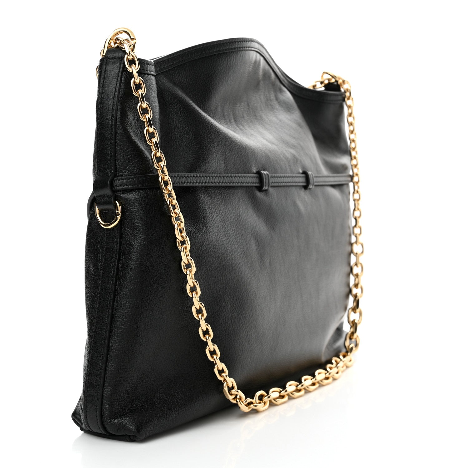 Givenchy Tumbled Calfskin Medium Voyou Bag Black 3 of 11