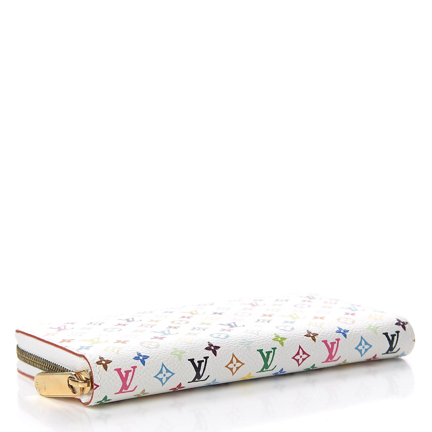 Monogram Multicolor Zippy Wallet White