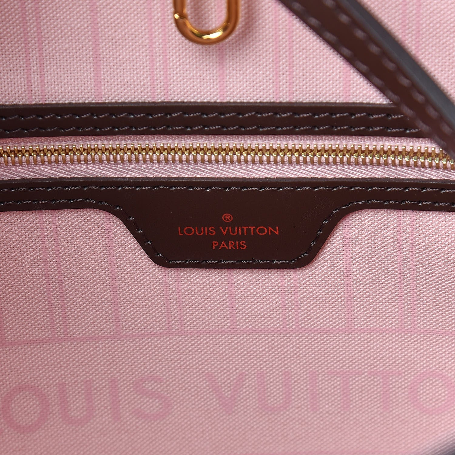 Louis Vuitton Damier Ebene Neo Neverfull MM Rose Ballerine 7 of 11