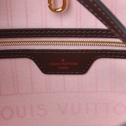 Louis Vuitton Damier Ebene Neo Neverfull MM Rose Ballerine 7 of 11