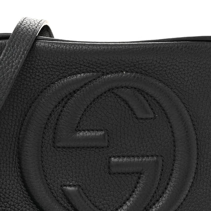Gucci Pebbled Calfskin Small Soho Disco Bag Black 9 of 17