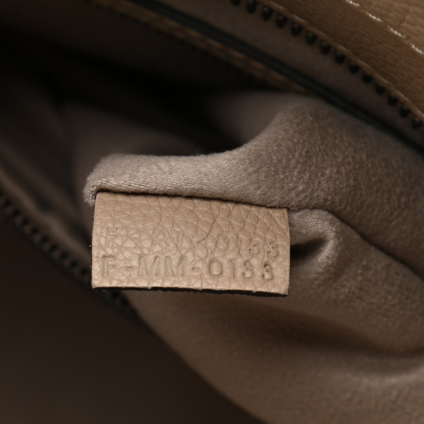 Drummed Calfskin Mini Luggage Dune