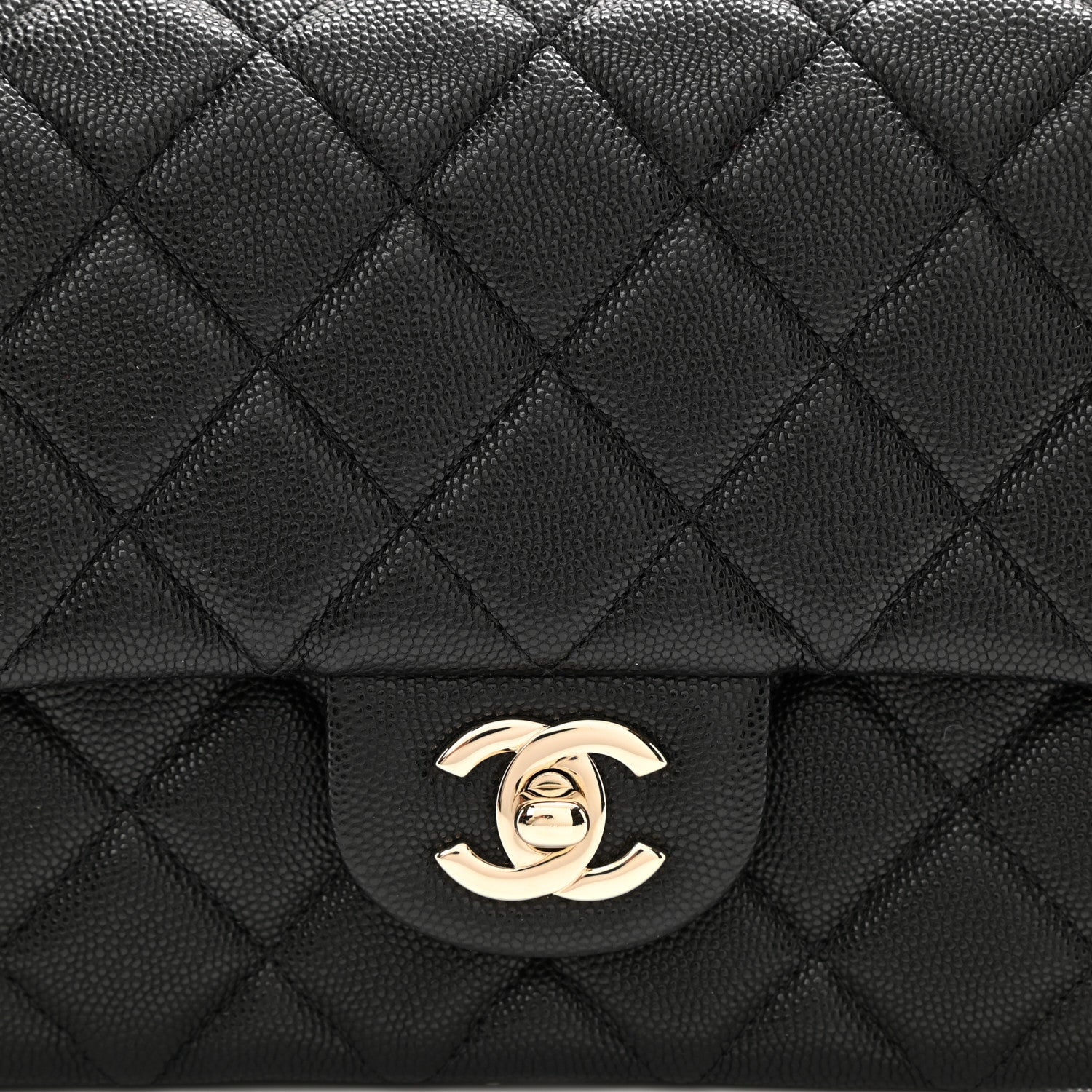Chanel Caviar Quilted Flap Clutch Black 9 of 10
