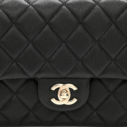Chanel Caviar Quilted Flap Clutch Black 9 of 10