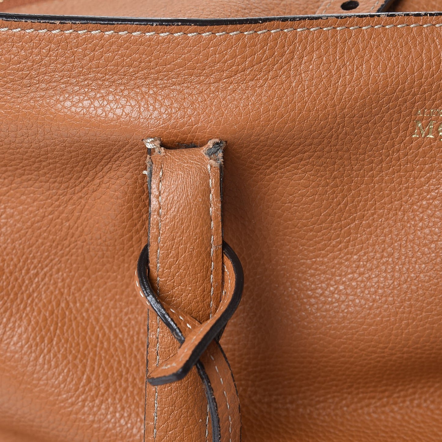 Pebbled Calfskin Large Skull Padlock Zip Around Tote Camel