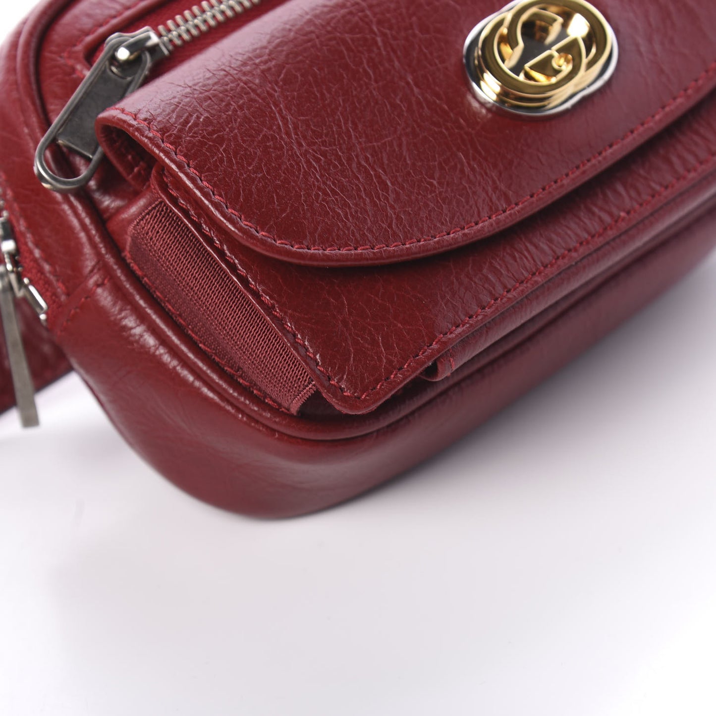 Fluffy Calfskin Mini Morpheus Belt Bag 90 36 Red