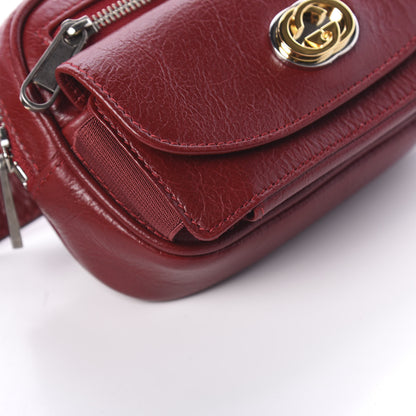 Gucci Fluffy Calfskin Mini Morpheus Belt Bag 90 36 Red 7 of 8