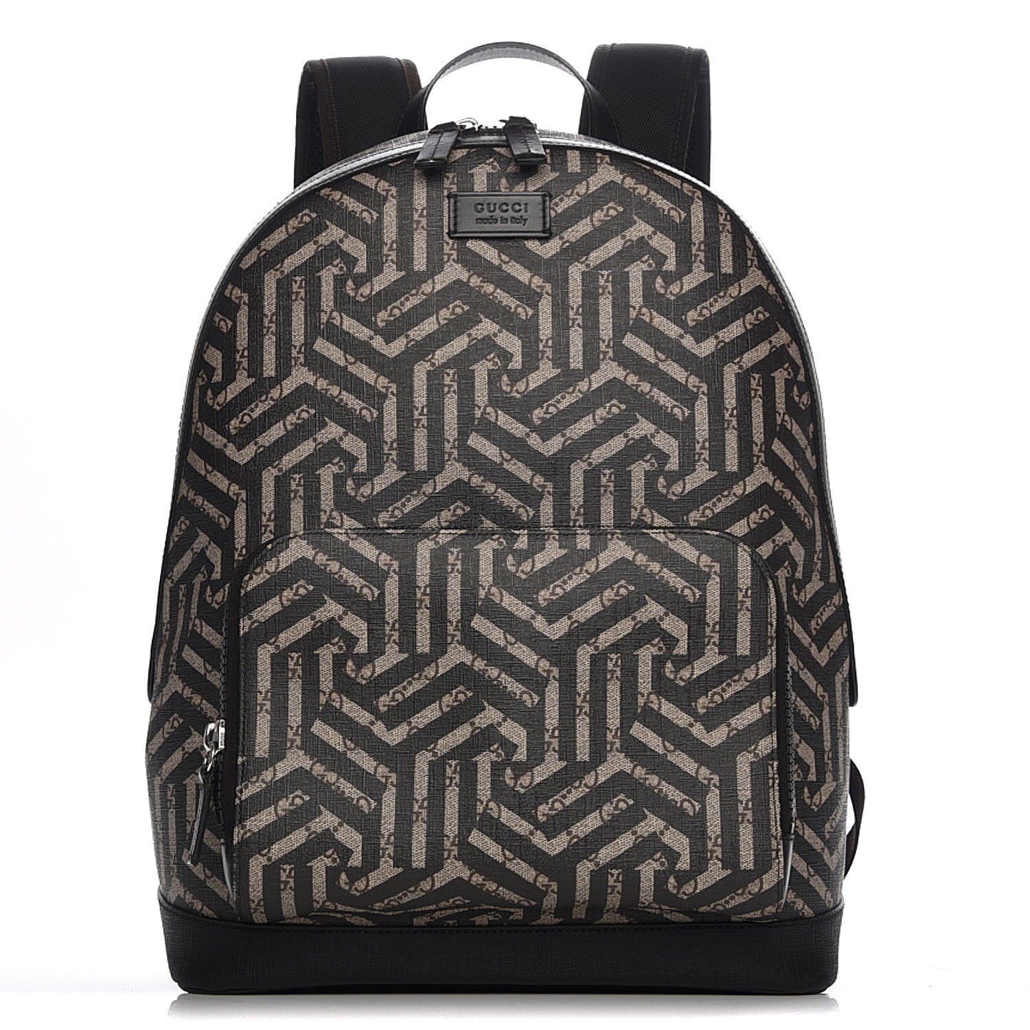 Gucci GG Supreme Monogram Caleido Medium Day Backpack Black 1 of 8
