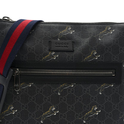 Gucci GG Supreme Monogram Tigers Web Messenger Bag Black Multicolor 8 of 10
