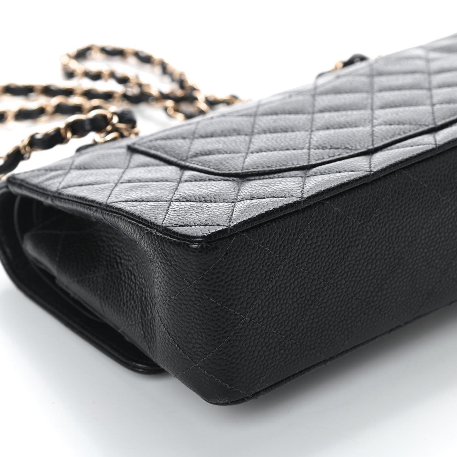 Chanel Caviar Quilted Medium Double Flap Black 8 of 13