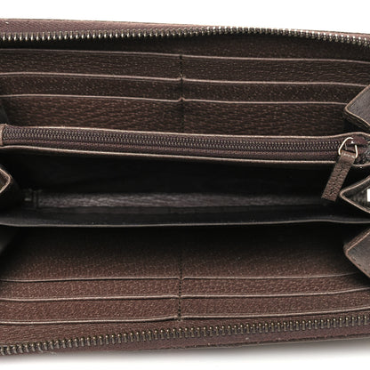 Gucci GG Supreme Monogram Web Ophidia Zip Around Wallet Brown 5 of 12
