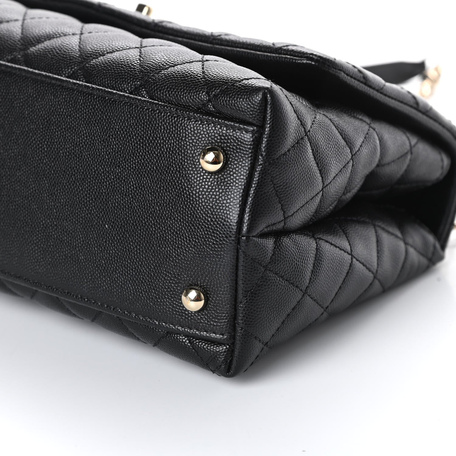 Chanel Caviar Quilted Small Coco Handle Flap Black 10 of 10