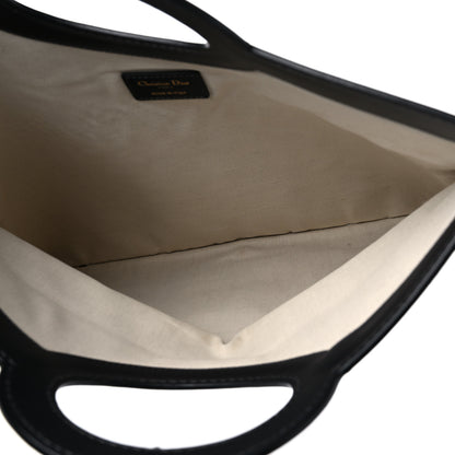 Christian Dior Oblique Fold Over Clutch Blue 5 of 10