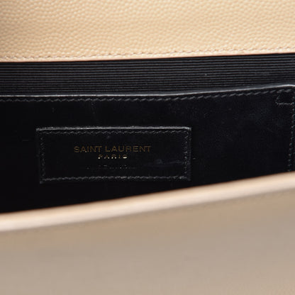 Saint Laurent Grain De Poudre Medium Monogram Kate Satchel Nude Powder 8 of 13