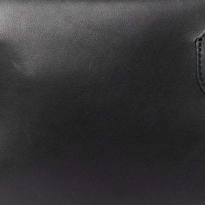 The Row Polished Saddle Calfskin E/W Top Handle Bag Black 8 of 10