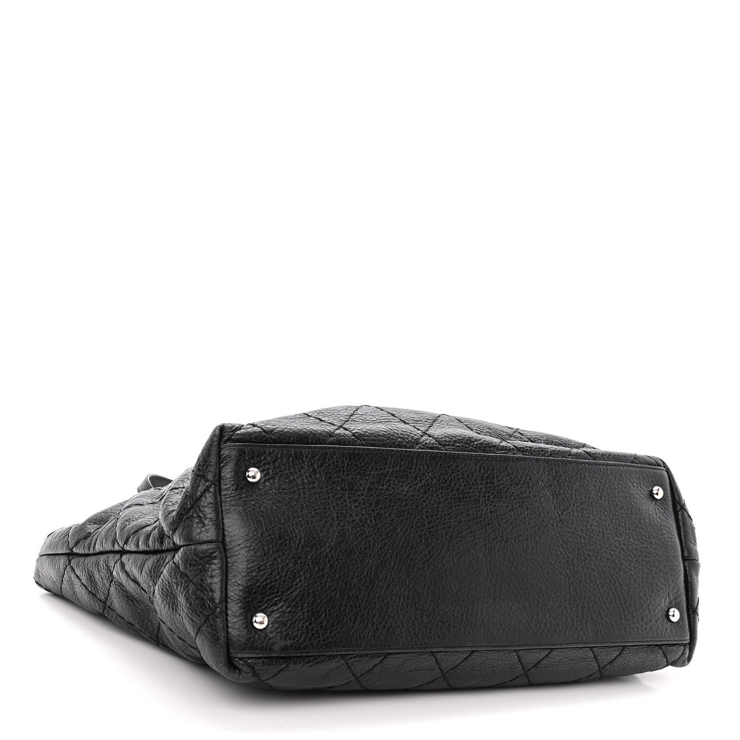 Chanel Glazed Calfskin Large On The Road Tote Black 4 of 12