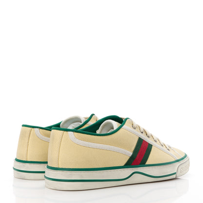 Gucci Old Tennis Tweed Web Mens 1977 Tennis Sneakers 10 Burro Mystic White 4 of 8