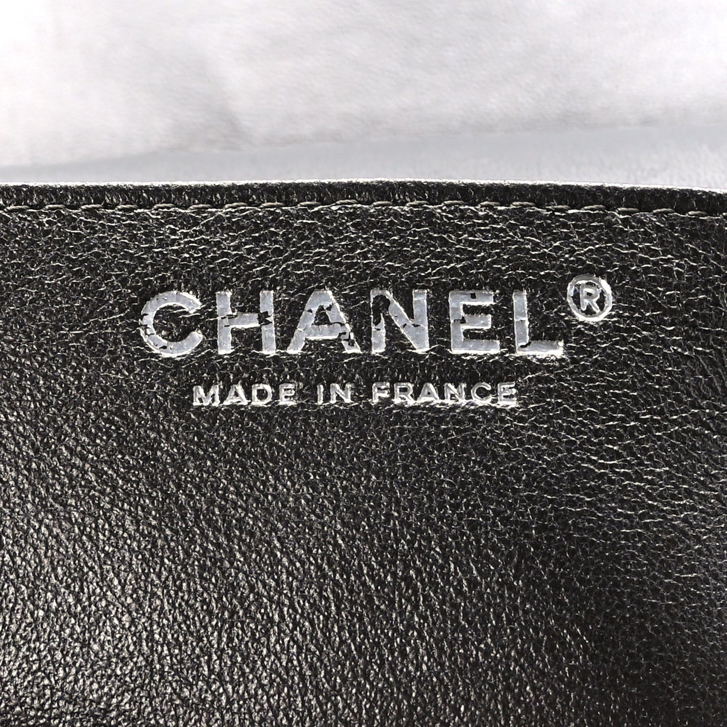 Chanel Metallic Lambskin Quilted Maxi Single Flap Grey 6 of 10