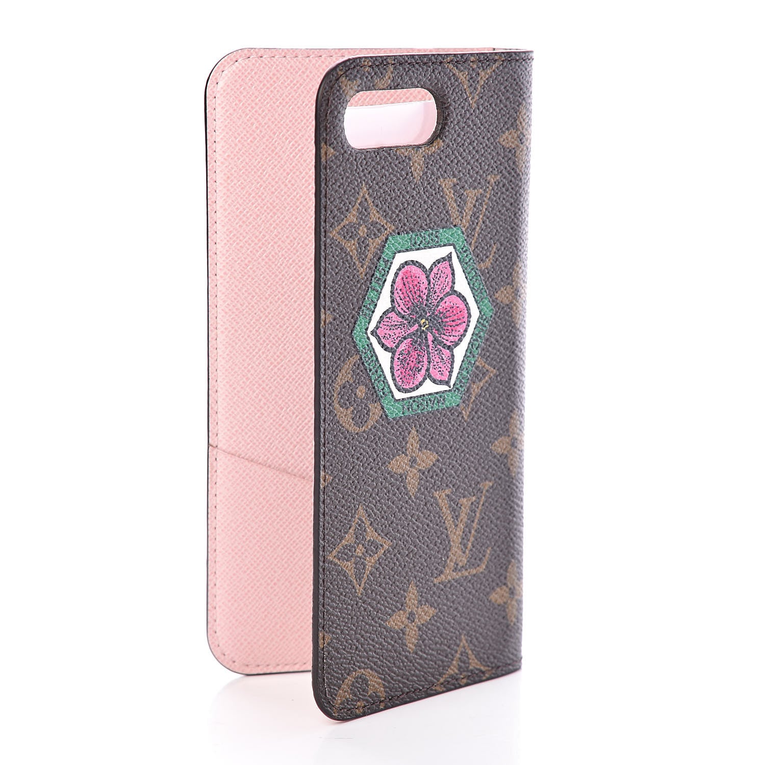 Louis Vuitton Monogram My LV World Tour iPhone 7/8 Plus Folio Case Rose Ballerine 3 of 12