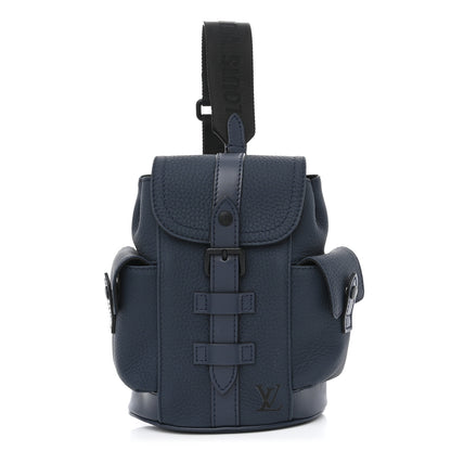 Louis Vuitton LOUIS VUITTON Taurillon Christopher XS Backpack Bleu Marine 1 of 11