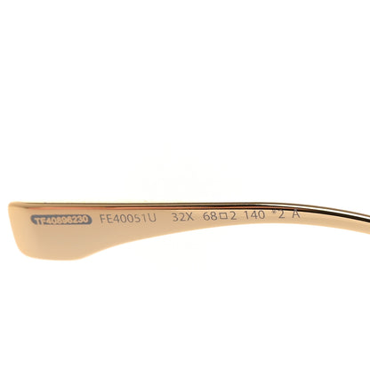 Fendi Metal Disco Geometric Sunglasses FE 40051/U Gold Blue Mirror 5 of 7
