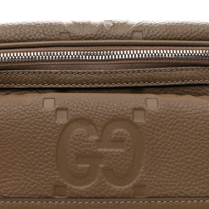 Gucci Piuma Calfskin Jumbo GG Embossed Pocket Belt Bag Good Taupe 8 of 10