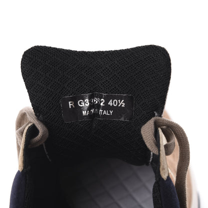 Chanel Nylon Lambskin Suede Calfskin CC Sneakers 40.5 Tan 9 of 10