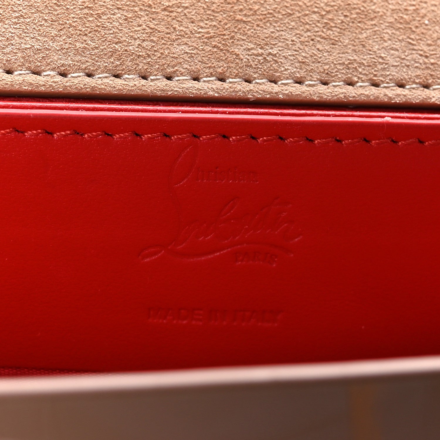 Christian Louboutin Patent Vero Dodat Clutch Nude 6 of 8