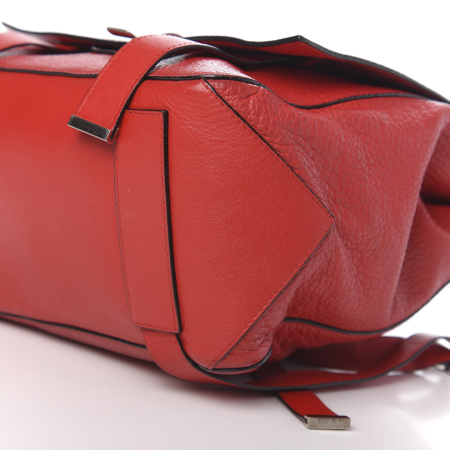 Proenza Schouler Pebbled Calfskin PS Courier Backpack Red 13 of 17
