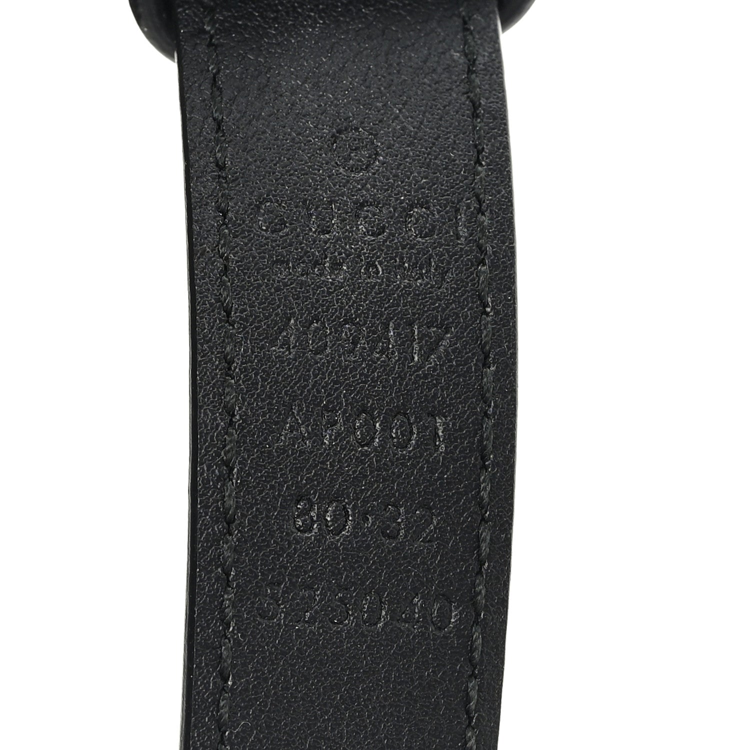 Gucci Calfskin Double G 20mm Belt 80 32 Black 3 of 4