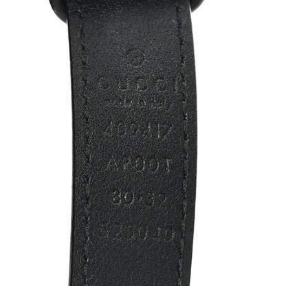 Gucci Calfskin Double G 20mm Belt 80 32 Black 3 of 4