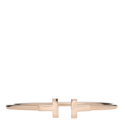 Tiffany 18K Rose Gold T Wire Bracelet 1 of 5