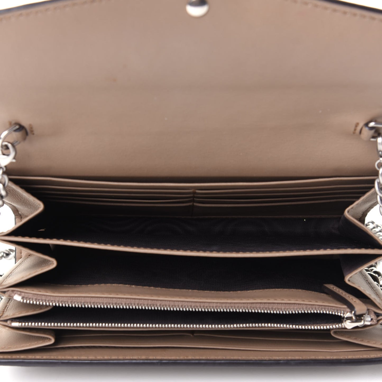 GG Supreme Monogram Mini Dionysus Chain Wallet Beige Taupe