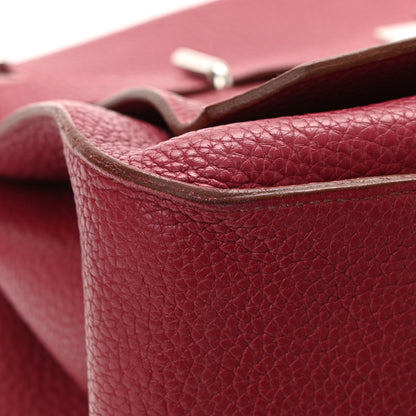 Hermes Taurillon Clemence Jypsiere 34 Rubis 14 of 15