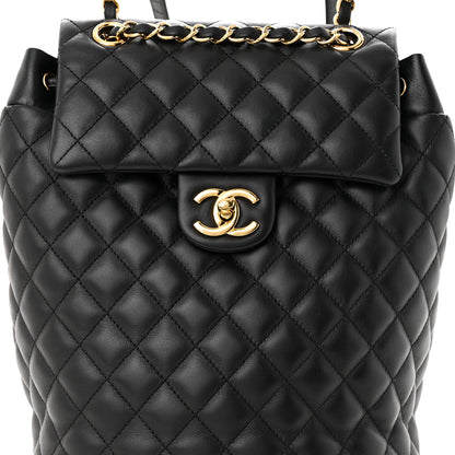 Chanel Lambskin Quilted Small Urban Spirit Backpack Black 8 of 11