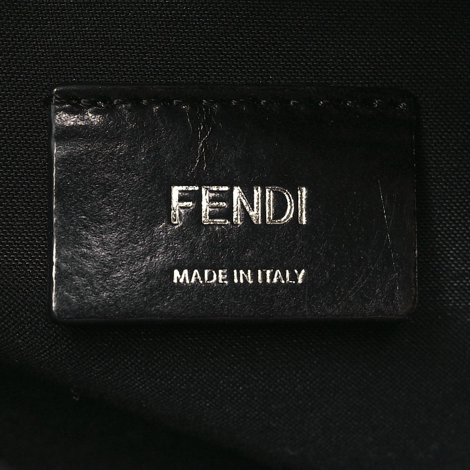 Fendi Vitello Century Bi-Color FF 1974 Embossed Belt Bag Maya Black 6 of 10