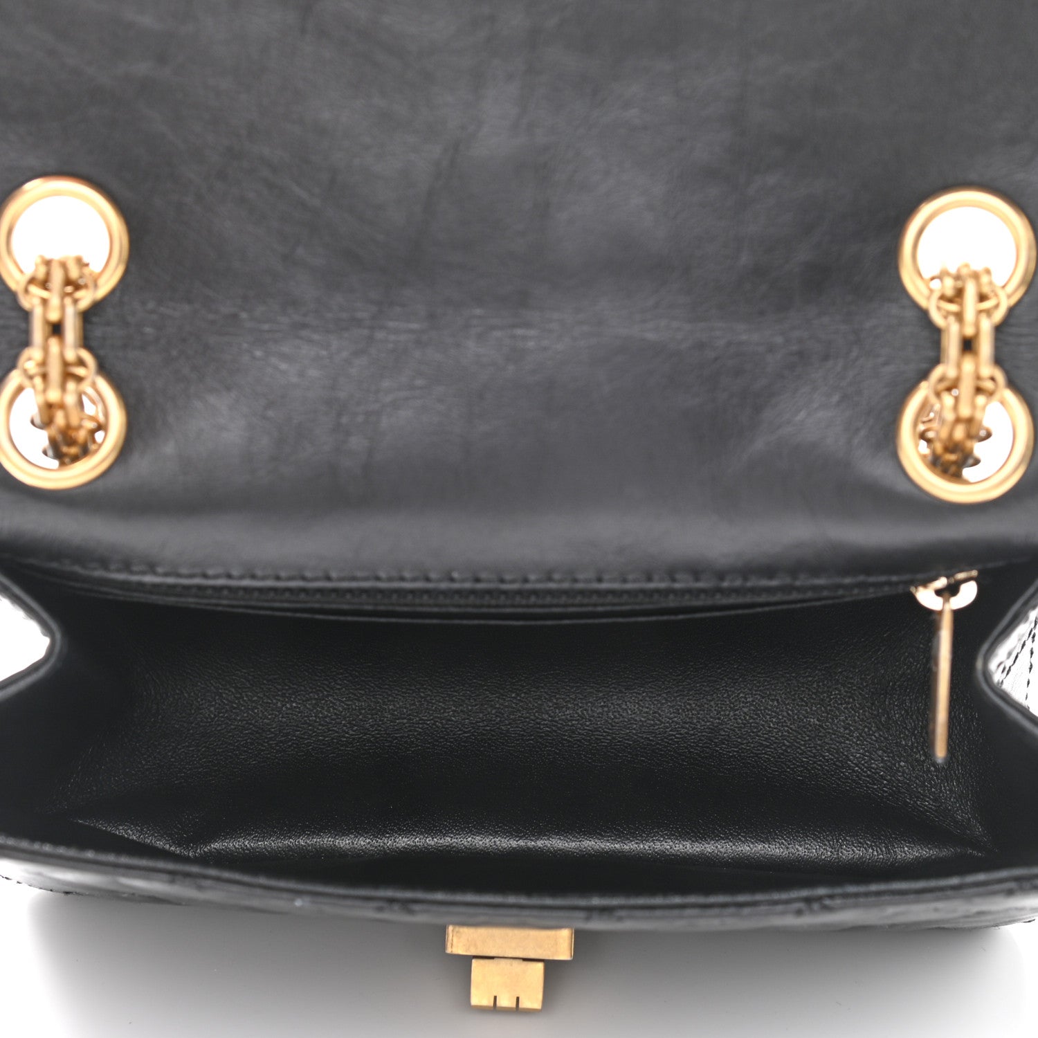 Chanel Aged Calfskin Quilted 2.55 Reissue Mini Flap Black 5 of 10