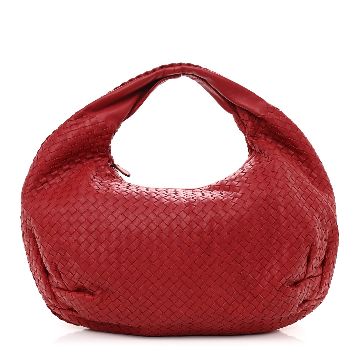Nappa Intrecciato Large Belly Veneta Hobo Fraise
