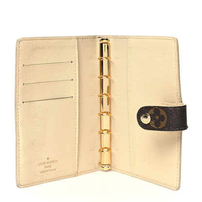 Louis Vuitton Damier Ebene Trunk Small Ring Agenda Cover White 5 of 14