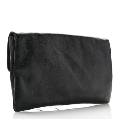 Balenciaga Agneau Classic Hardware Envelope Clutch Black 4 of 7