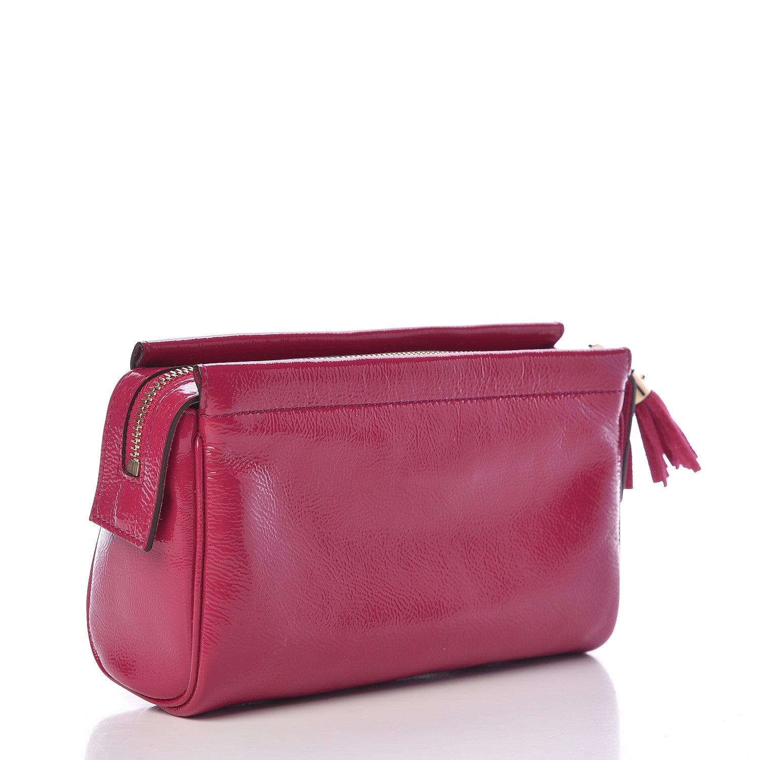 Gucci Soft Patent Soho Cosmetic Case Bright Bougainvillea 3 of 9