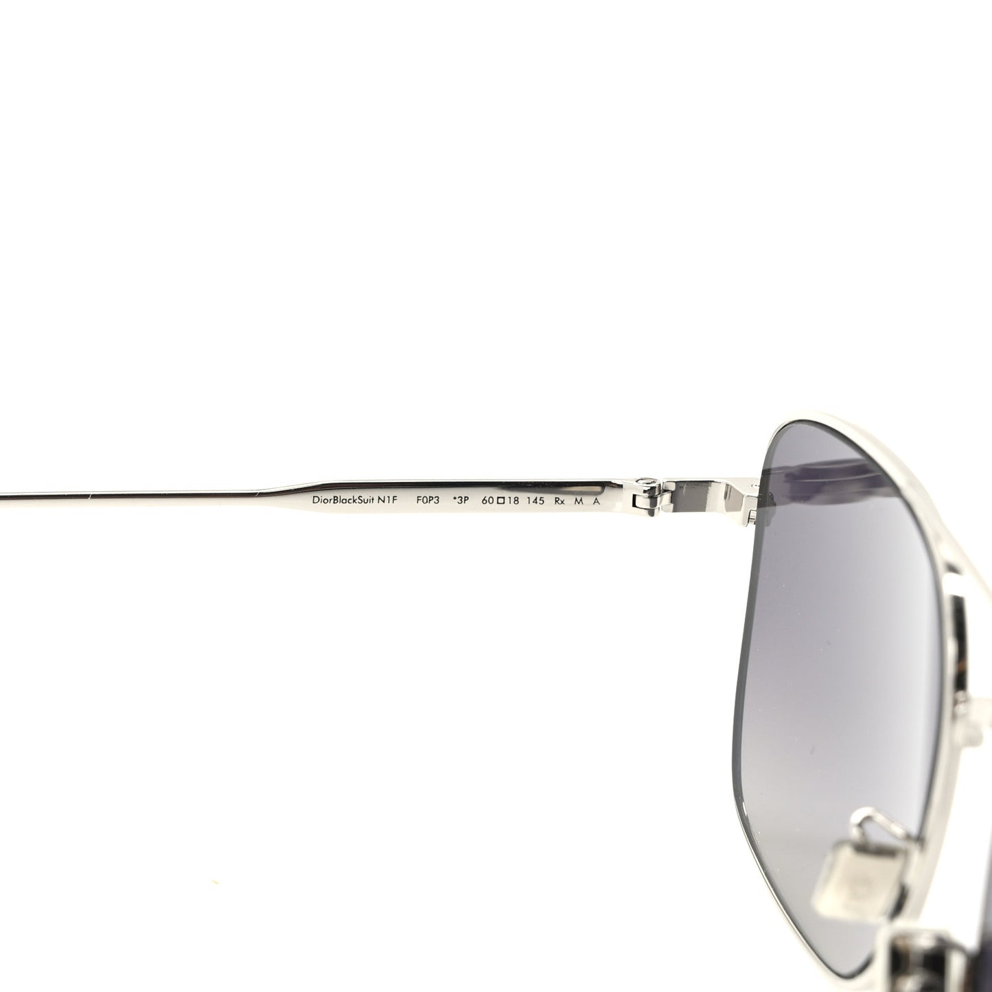 Metal Blacksuit Sunglasses N1F Silver Black
