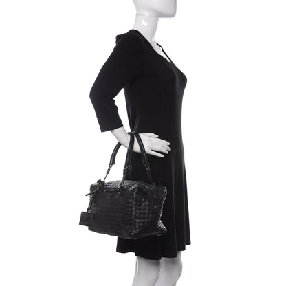 Bottega Veneta Nappa Intrecciato Boston Black 2 of 13