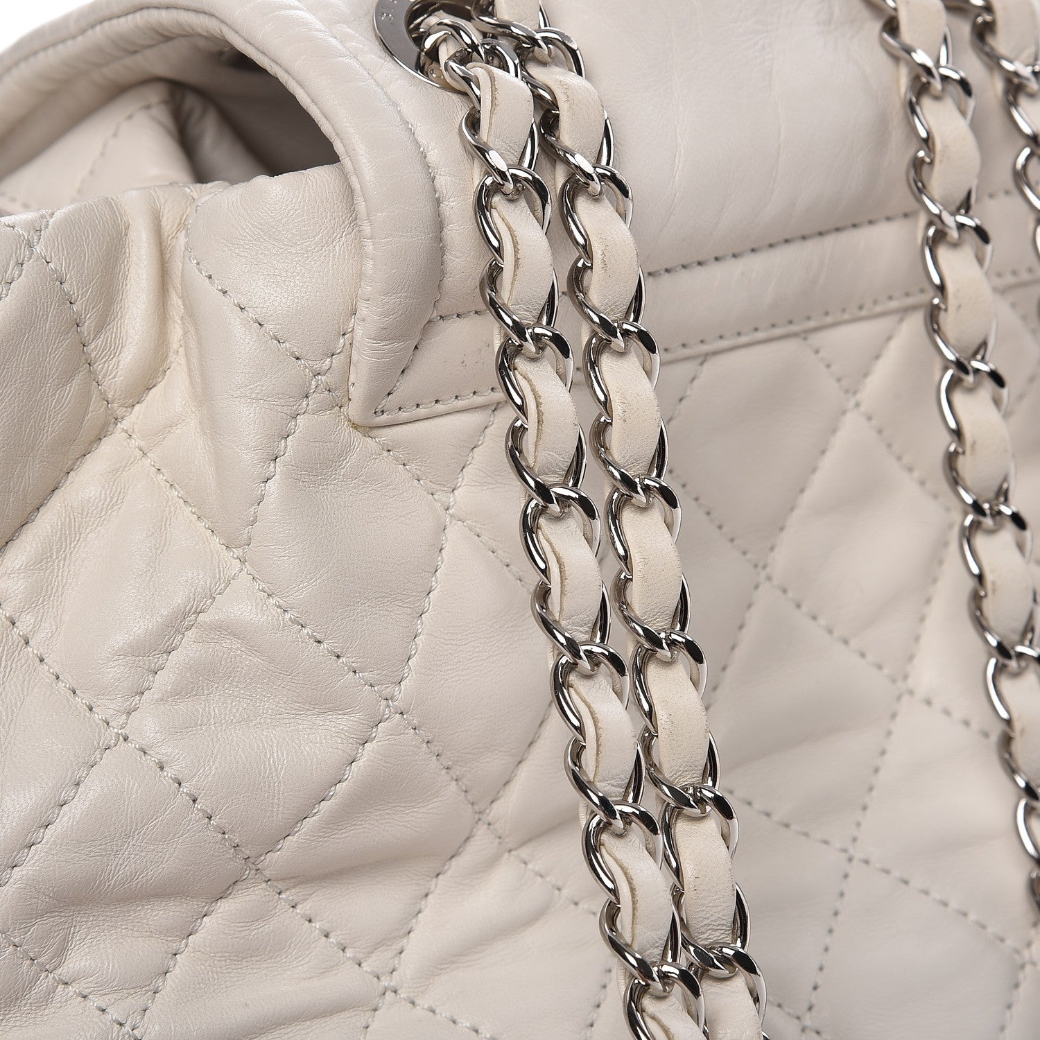 Chanel Lambskin Quilted Beijing Backpack Bag White 9 of 12