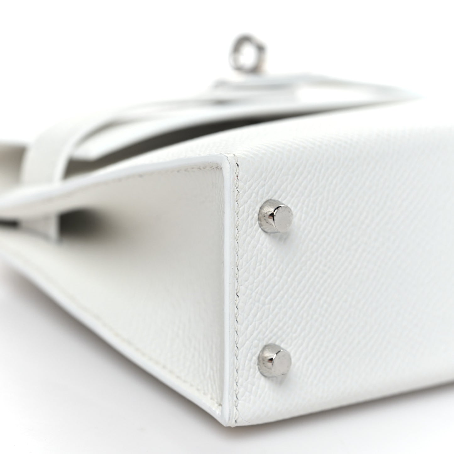 Epsom Mini Kelly Sellier 20 New White