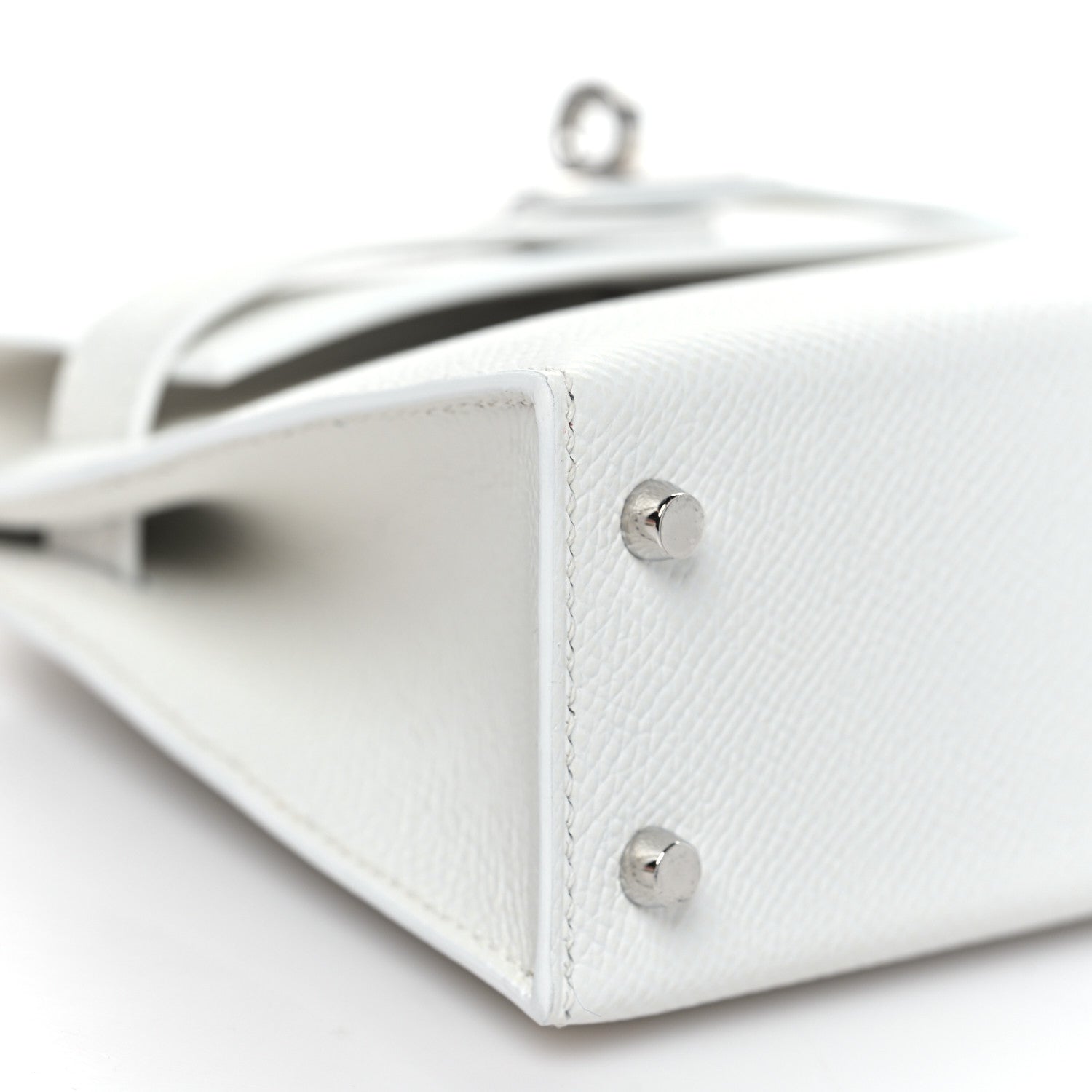 Hermes Epsom Mini Kelly Sellier 20 New White 8 of 10