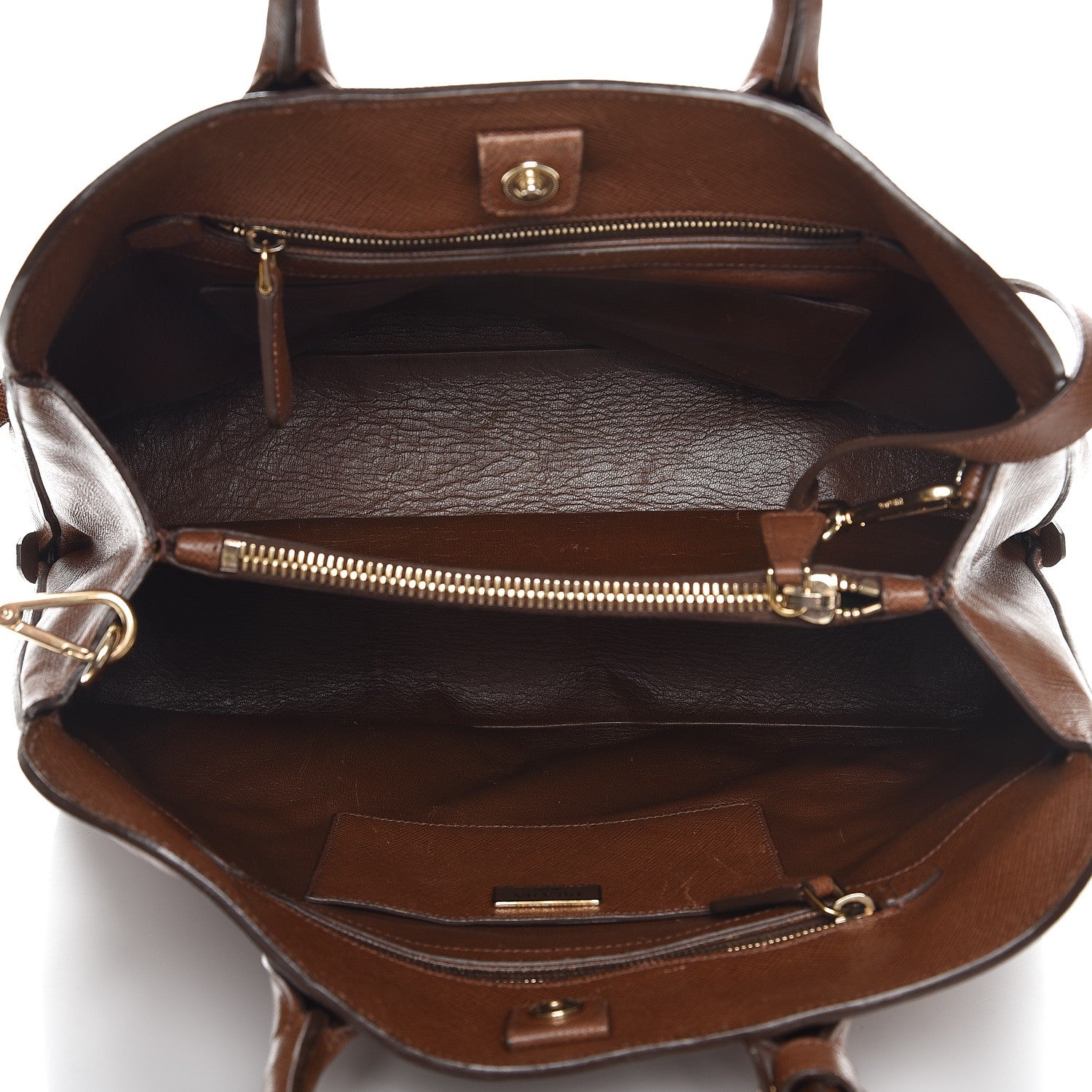 Prada Saffiano Cuir Open Promenade Tote Palissandro 6 of 13