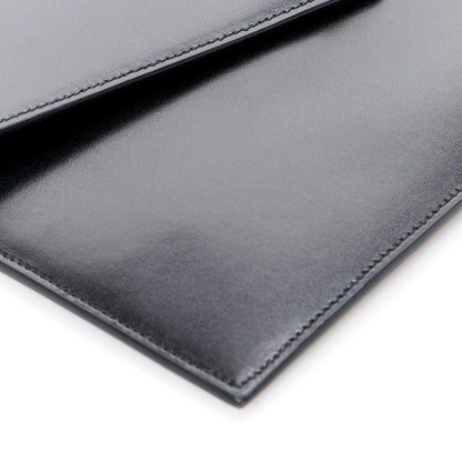 Saint Laurent Smooth Shiny Calfskin Monogram Uptown Pouch Black 9 of 10